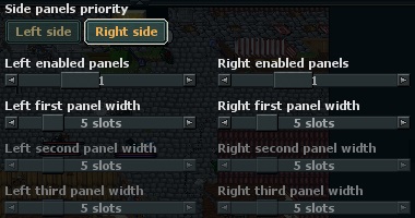 Side panel options